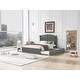 preview thumbnail 4 of 12, Queen Size Platform Bed with Twin Trundle and 2 Drawers,Traditional Style