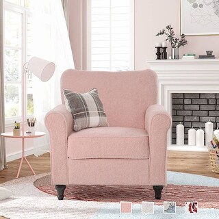 Accent Chair Armchair Living Room Chair with Solid Wood Legs - Bed Bath ...