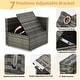 preview thumbnail 7 of 62, EROMMY 6/7 Piece Modular Outdoor Rattan Sofa Set, All-Weather Wicker Patio Furniture with Storage Table, Cushions & Pillows