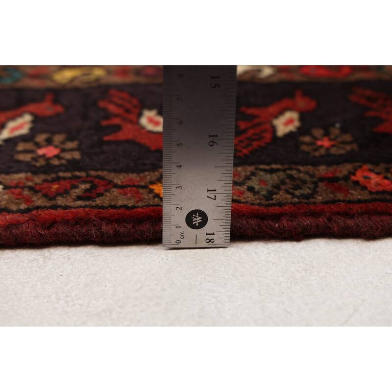 ECARPETGALLERY Hand-knotted Andelz Dark Red Wool Rug - 3'1 x 4'7