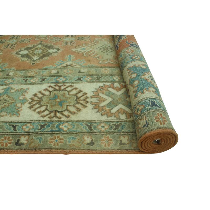 Kazak Luann Rust/Ivory Rug - 8'4" x 11'4"