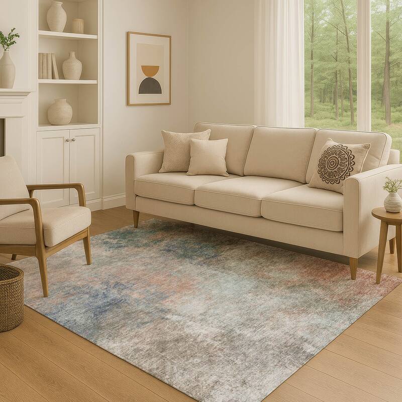 Premium Washable Super Soft Ombre Solid Mayfield Rug - Copper - 9' x 12'