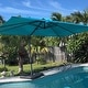 preview thumbnail 20 of 25, PURPLE LEAF 9 x 11.5 ft 360 Degree Rotation Patio Cantilever Umbrella