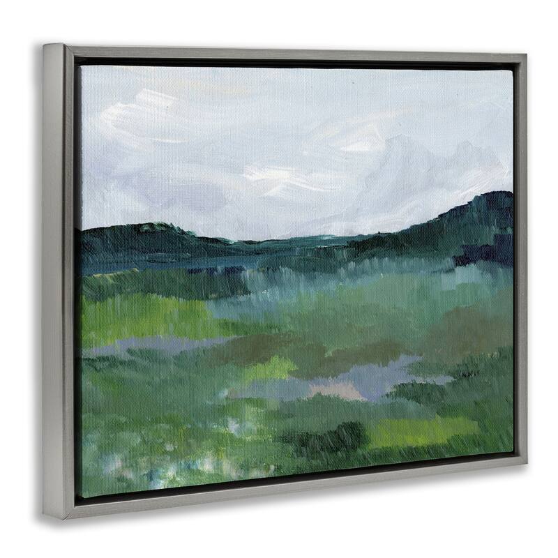 Stupell Brushed Tranquil Landscape Framed Floater Canvas Wall Art Design By Nikita Jariwala