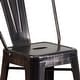 preview thumbnail 8 of 97, 24'' High Metal Indoor-Outdoor Counter Height Stool with Back
