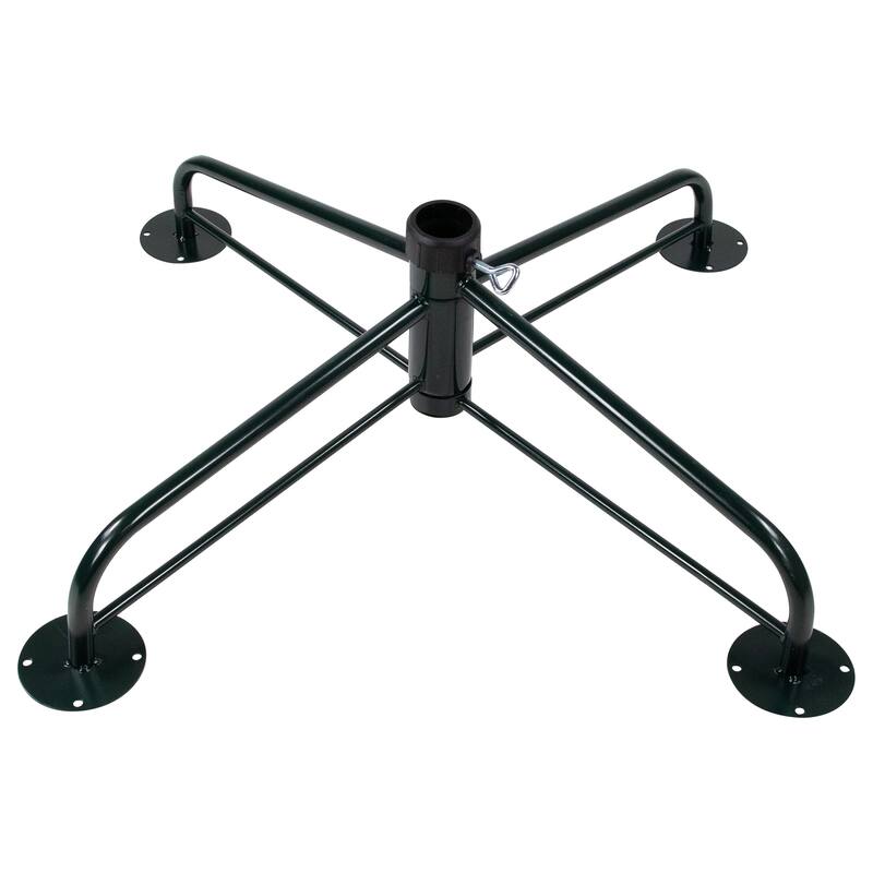 36" Folding Green Metal Tree Stand for 9'-14' Artificial Trees with 2" Pole Diameter - 36