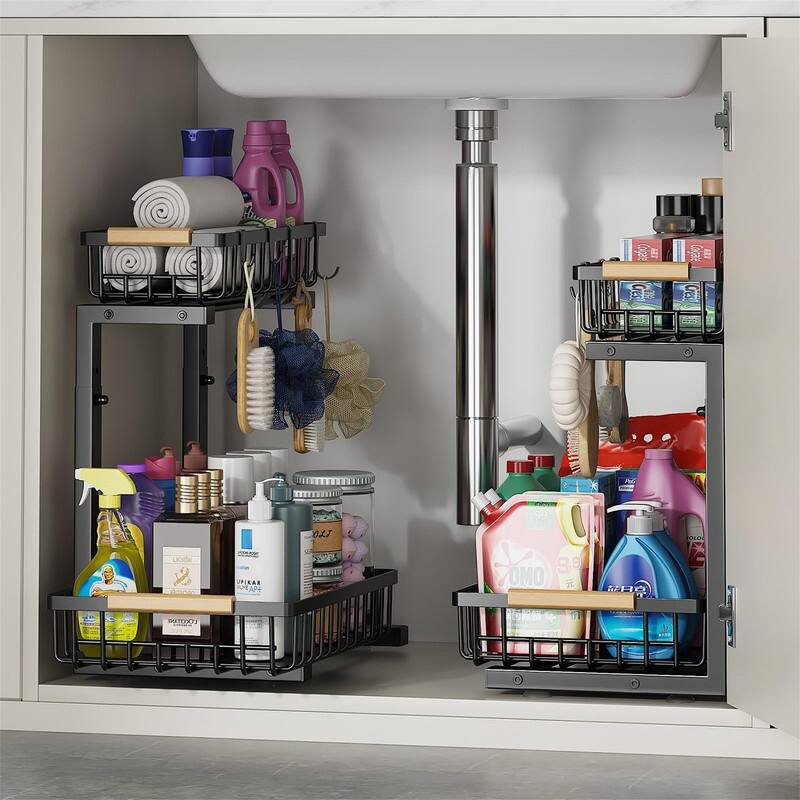 2 Pack Under Sink Organizer - ‎15.75 x 11.81 x 16.14