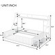 preview thumbnail 3 of 16, Kids Playhouse Full Size Floor Bed Metal Frame with Desk