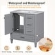 preview thumbnail 39 of 47, 30" Bathroom Vanity, Bathroom Cabinet with Sink Combo Set, Bathroom Storage Cabinet with a Soft Closing Door and 3 Drawers
