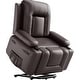 preview thumbnail 7 of 38, Power lift recliner chair with massage, cup holders, and side pocket.