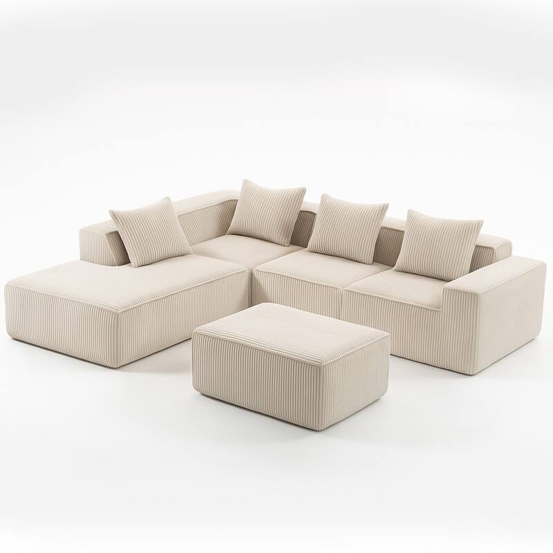 Multi person modular compression sofa that can be freely