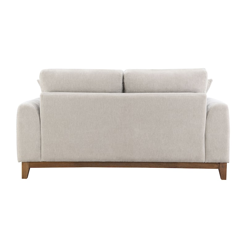 Furniture of America Lurek Mid Century Modern OEKO TEX Chenille Loveseat