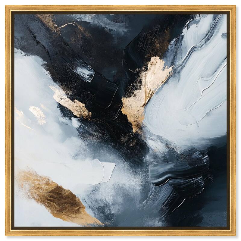 Golden Spark II Canvas by Art Remedy - Gold - 24" x 24"