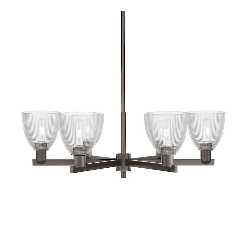 Innovations Lighting 716-6CR-11-36 Castile Chandelier Castile 6 Light - Oil Rubbed Bronze / Clear