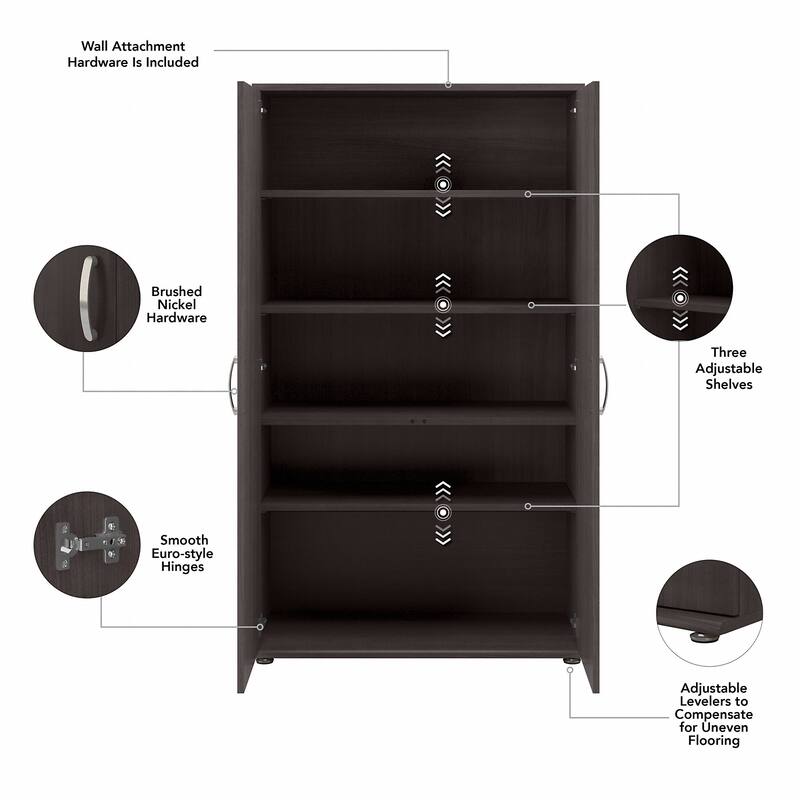 Universal Tall Linen Cabinet with Doors by Bush Business Furniture