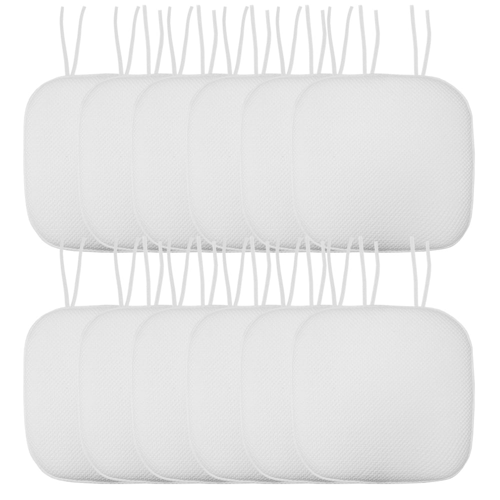 Sweet Home Collection Honeycomb Memory Foam Non Slip Chair Cushion Pad with Ties 16" x 16"