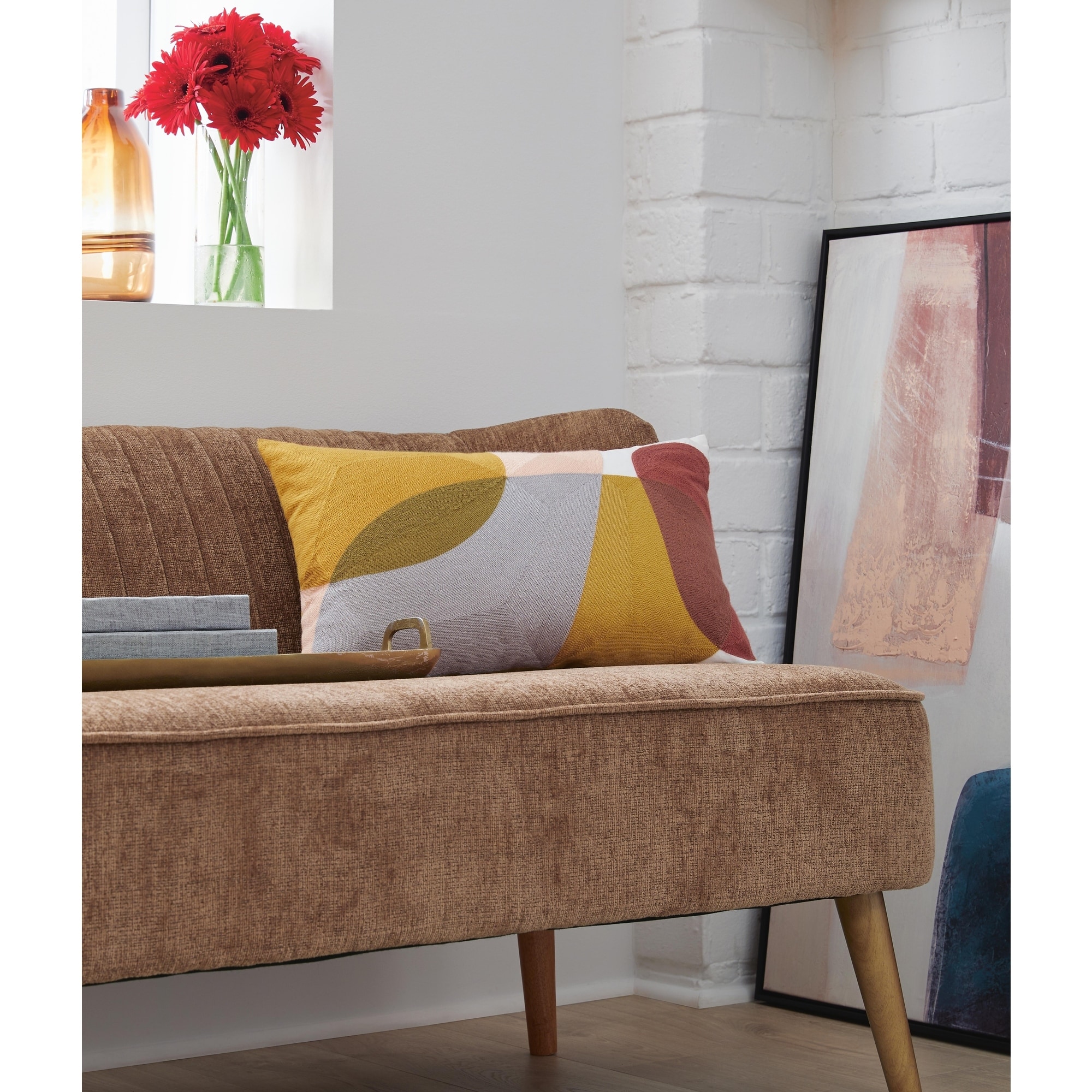 Signature Design by Ashley Varness Gray/Yellow Pillow (Set of 4)