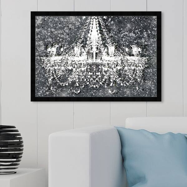 Shop Oliver Gal Disco Chandelier Fashion And Glam Framed Wall