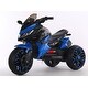 preview thumbnail 7 of 6, 12V Kids Ride-On Car with Leather Seat, LED Lights, Bluetooth, and Music Function light Cyan+black