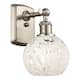 Option Brushed Satin Nickel / White Mouchette
