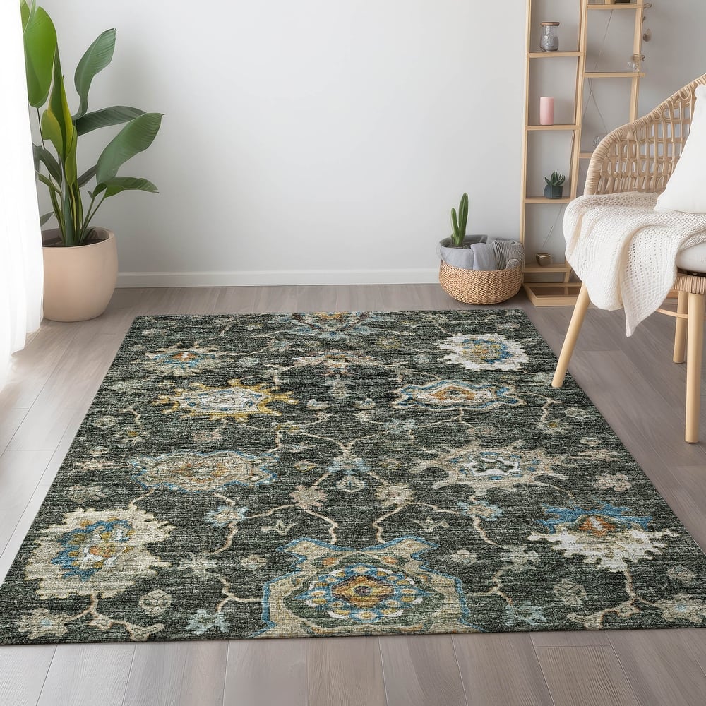 Premium Washable Super Soft Traditional Kashan Mayfield Rug