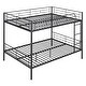 preview thumbnail 14 of 14, Full Over Full Size Metal Bunk Bed with Ladder