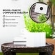 preview thumbnail 16 of 25, Outsunny 18" Outdoor Wicker Coffee Table, 2-Tier Patio Side Table with Storage