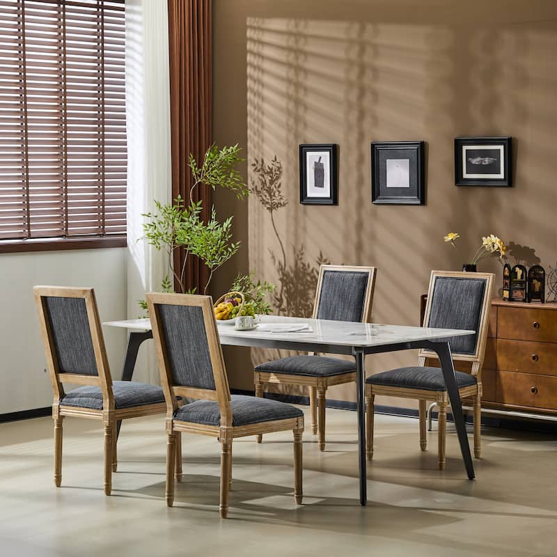 Regina Wood Upholstered Single Dining Chair by Christopher Knight Home - Haze Blue