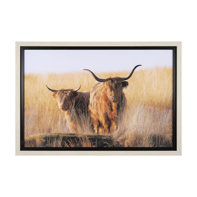 Young and Old Highlander Framed Art Print