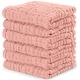 preview thumbnail 11 of 158, Muslin Baby Washcloths, Soft 10"x10" Cotton by Comfy Cubs Bold Blush 6P