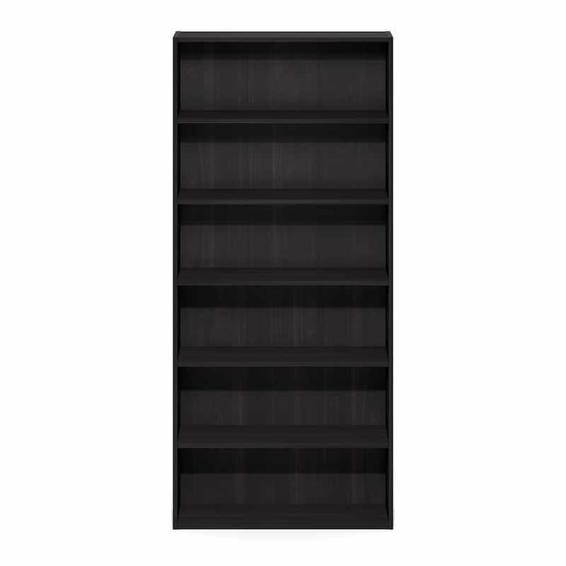 Furinno Basic 6-Tier Open Shelf Bookcase, Bookshelf, Storage Organizer, 7 x 24 x 53