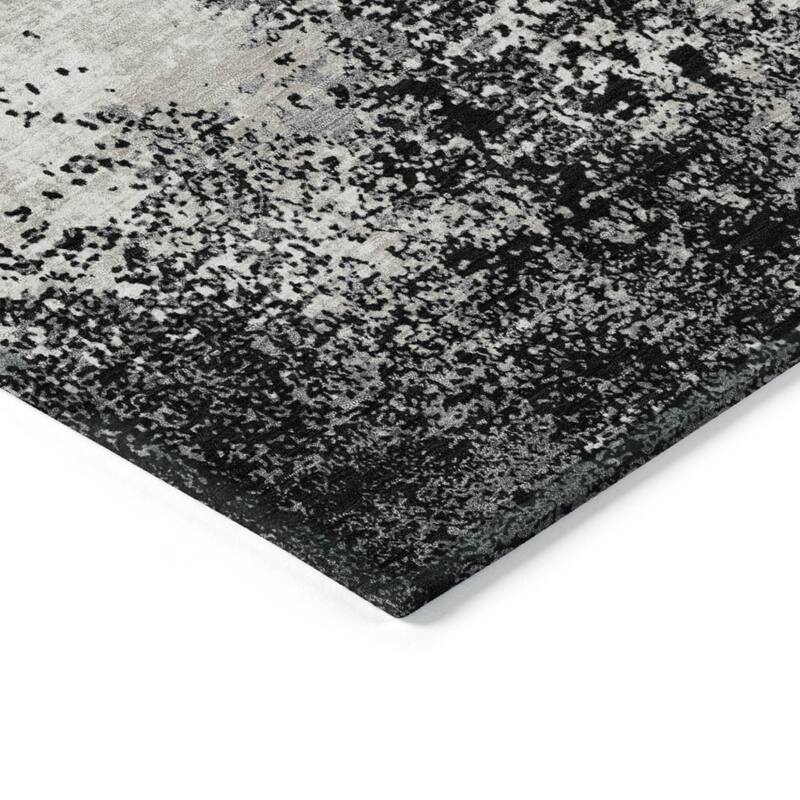 HomeRoots Abstract Transitional Rectangle Outdoor Rug