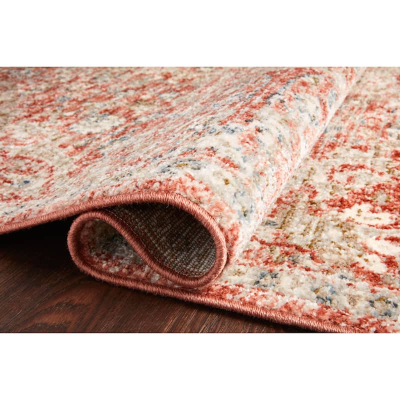 Alexander Home Valeria Distressed Botanical Area Rug