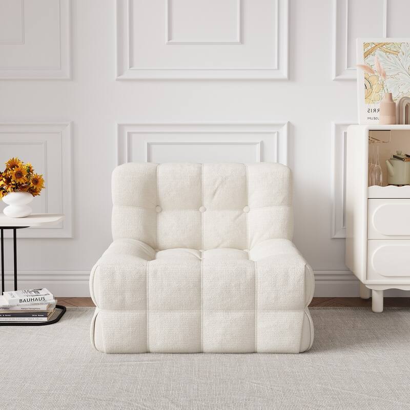 JASIWAY Modern Corduroy Fabric Upholstered Sofa