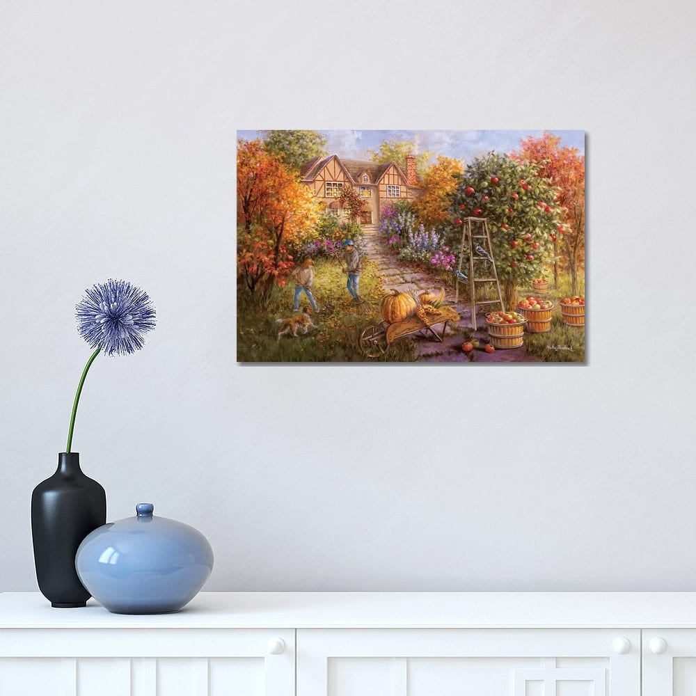 iCanvas "Gathering Fall" by Nicky Boehme Canvas Print