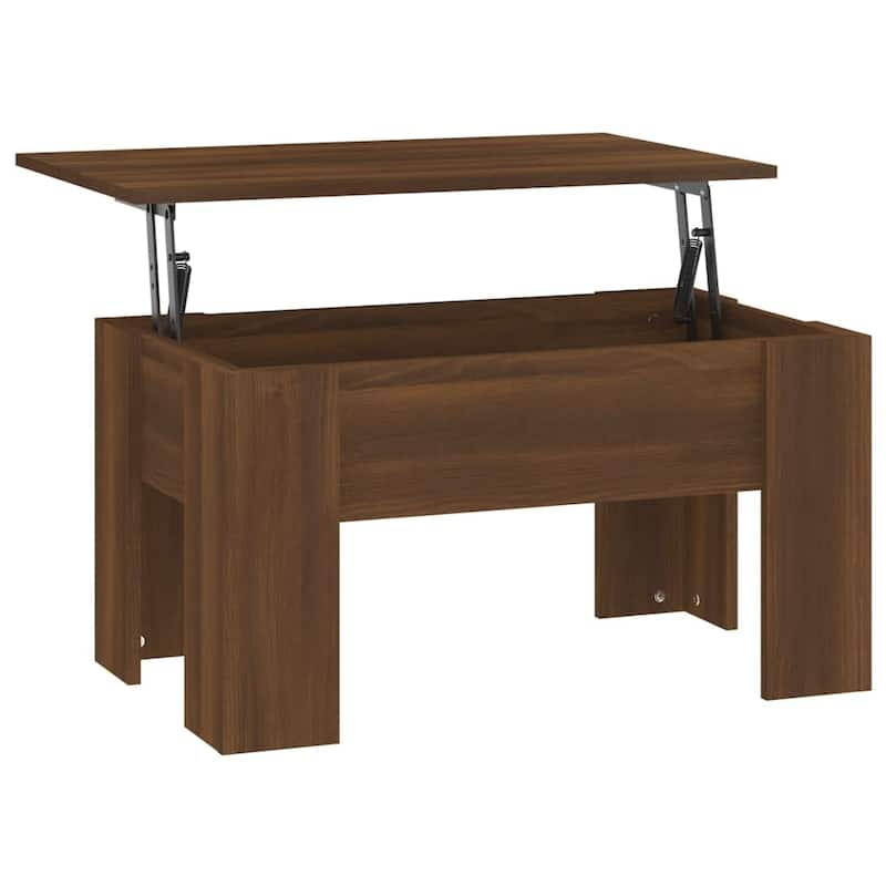 vidaXL Coffee Table Lift Top End Table Accent Side Sofa Table Engineered Wood - 31.1" x 19.3" x 16.1"
