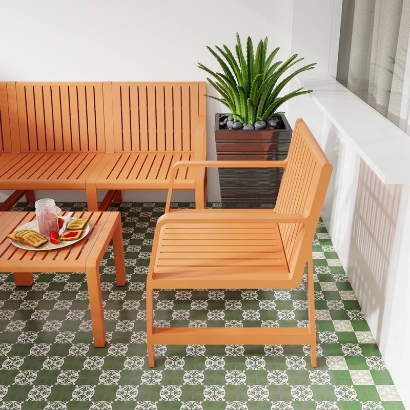 Space-Saving Patio Furniture Set with UV-Resistant Fabric