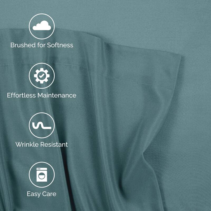 Martex Microfiber Sheet Set Durable Lightweight Easy Care