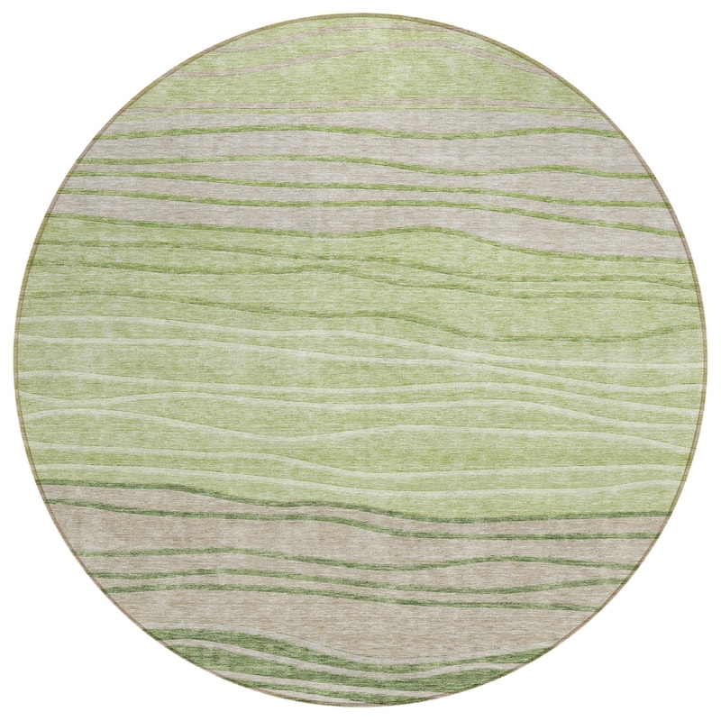 HomeRoots Striped Transitional Rectangle Outdoor Rug