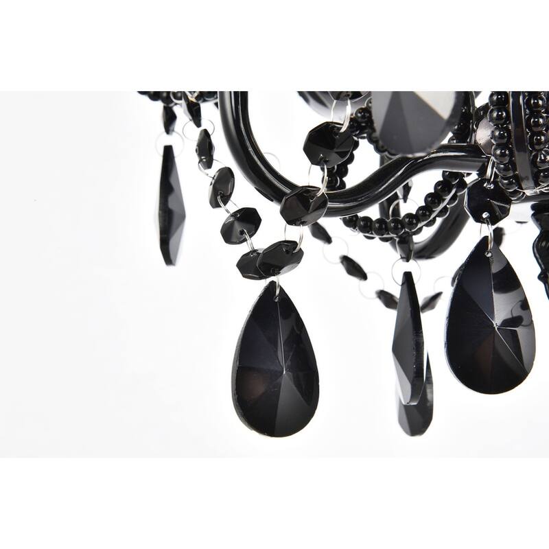 Kato Collection Pendant D12.6 H16.3 Lt:4 Polished Black Finish