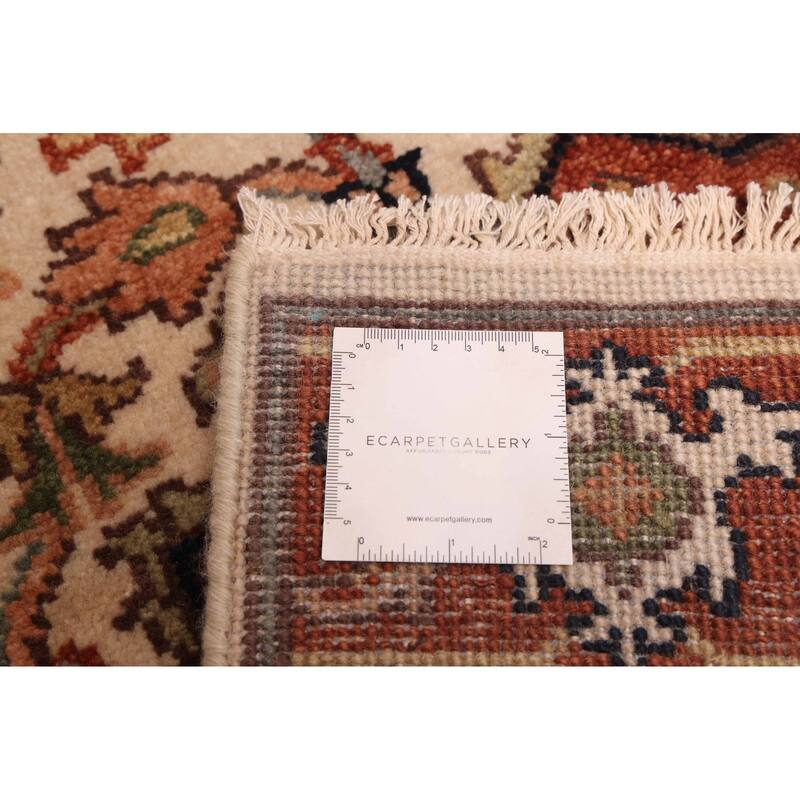 ECARPETGALLERY Hand-knotted Jules Sultane Cream Wool Rug - 2'6 x 9'11