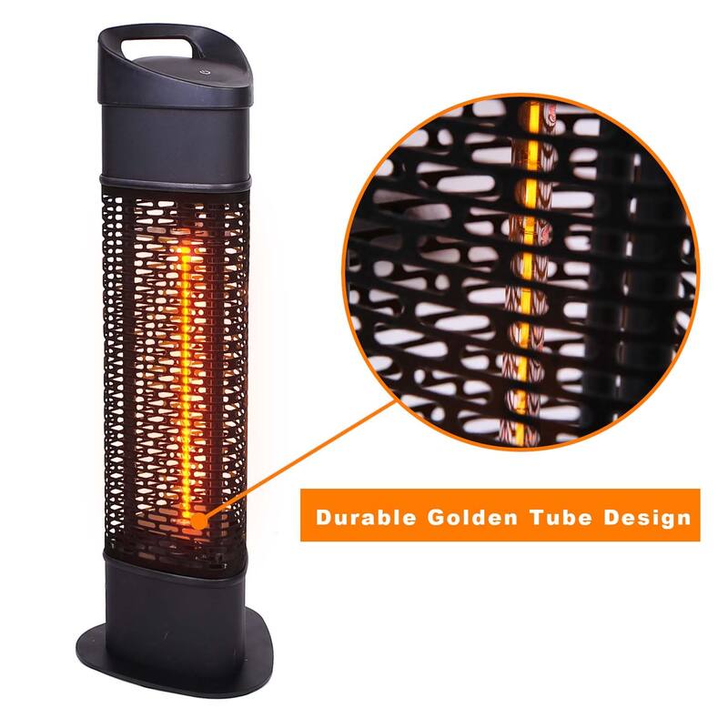 1000W Portable Halogen Indoor and Outdoor Patio Heater-Tip over protection