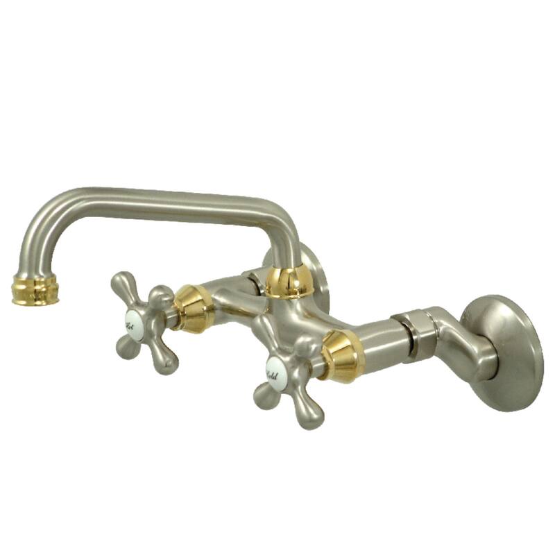 Traditional Two Handle Wall Mount Kitchen Faucet