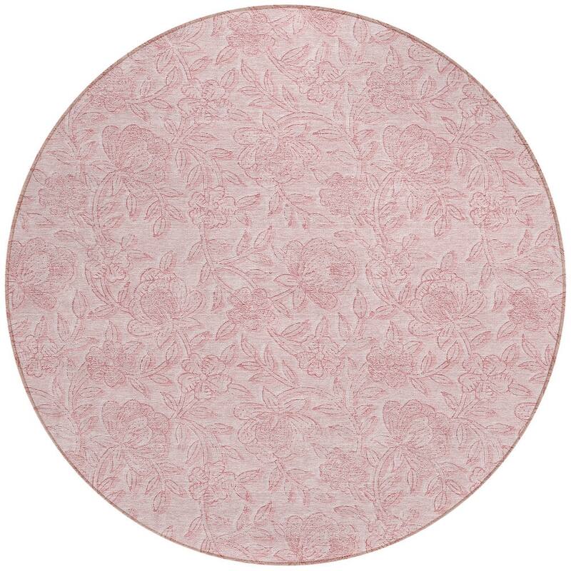 HomeRoots Floral Transitional Rectangle Outdoor Rug
