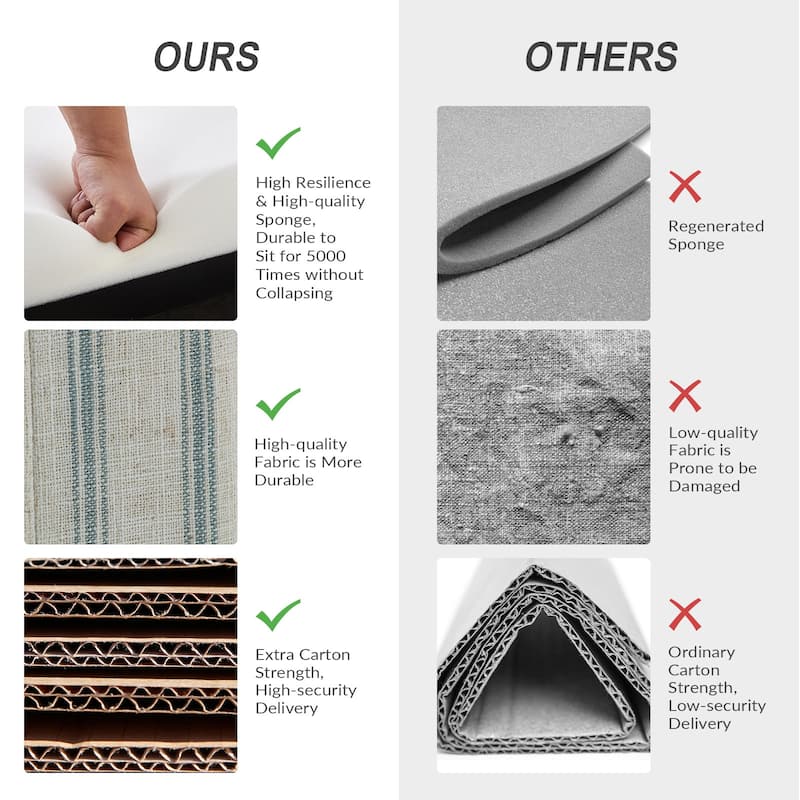 Warren Farmhouse Striped Wingback Chair with Solid Wood Legs Set of 2 by HULALA HOME