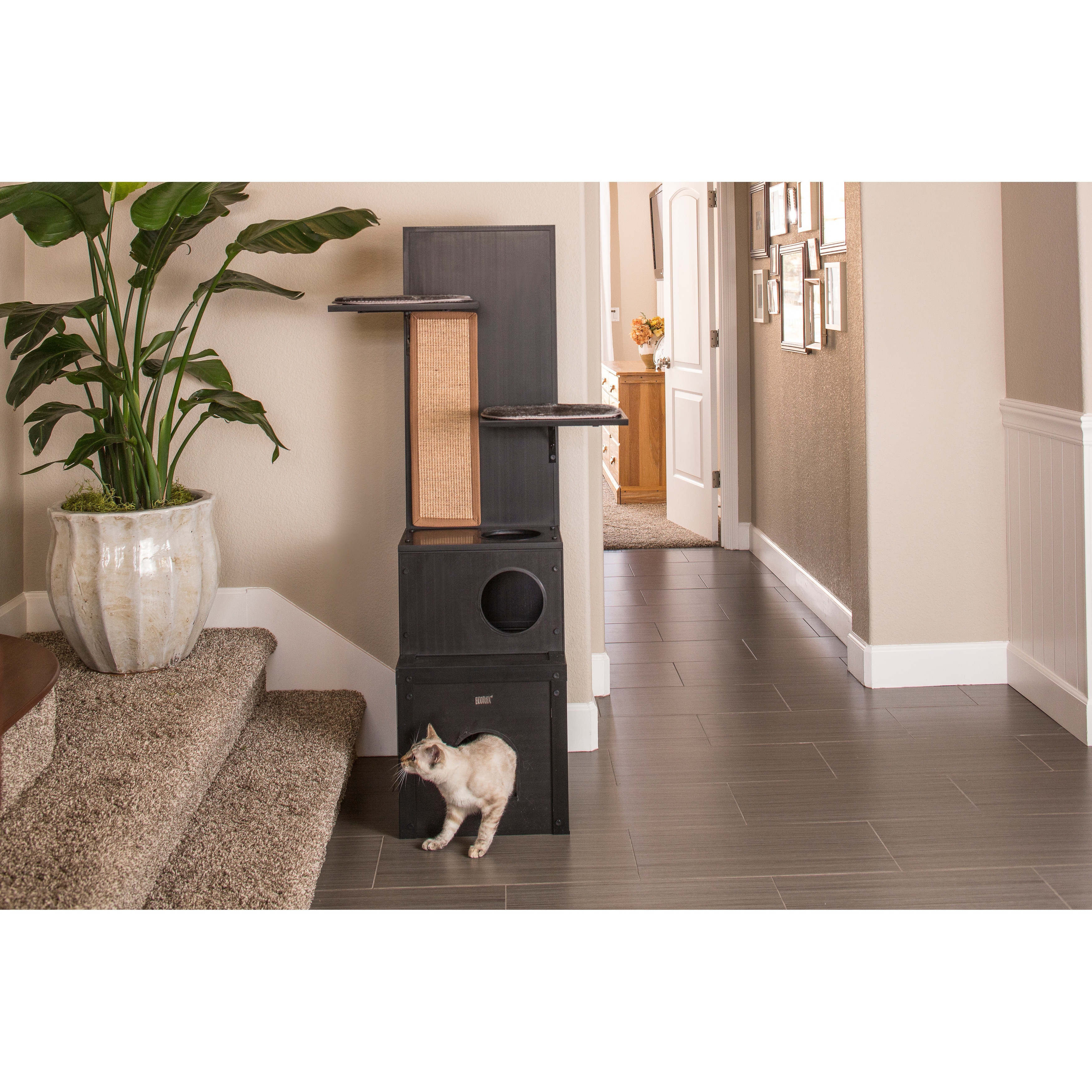 New Age Pet ECOFLEX Composite Indoor Cat Climber Cat Tree Overstock