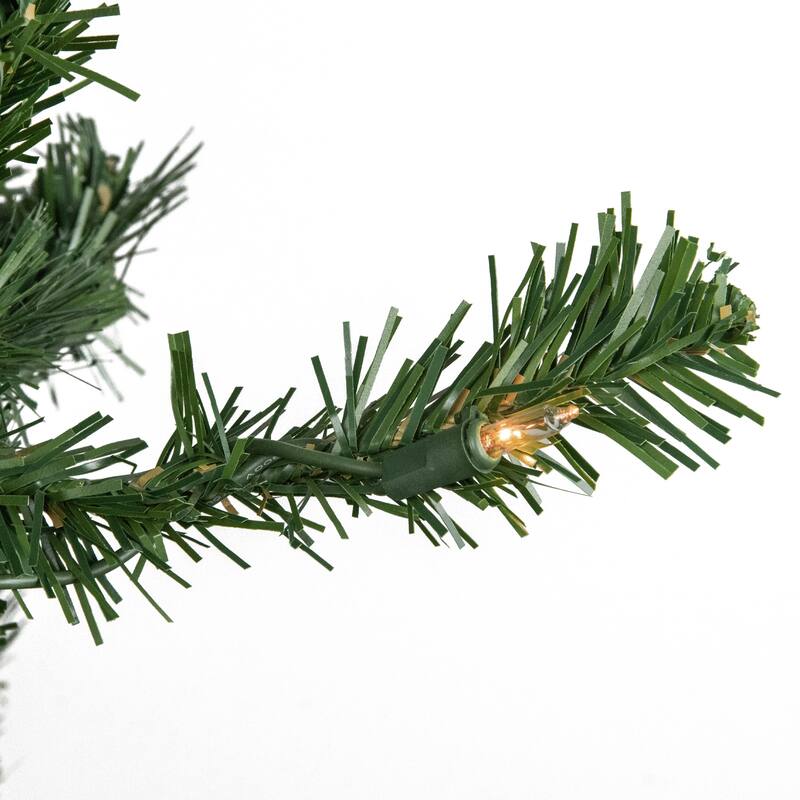 7' Pre-Lit Norfolk Spruce Artificial Christmas Tree, Clear Lights - 7 Foot