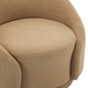 preview thumbnail 49 of 70, 35" Wide Velvet/ Boucle Swivel Barrel Accent Chair