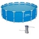 preview thumbnail 1 of 6, Bestway 15ft x 48in Steel Pro Frame Above Ground Pool w/Cartridge Filter Pump - 99