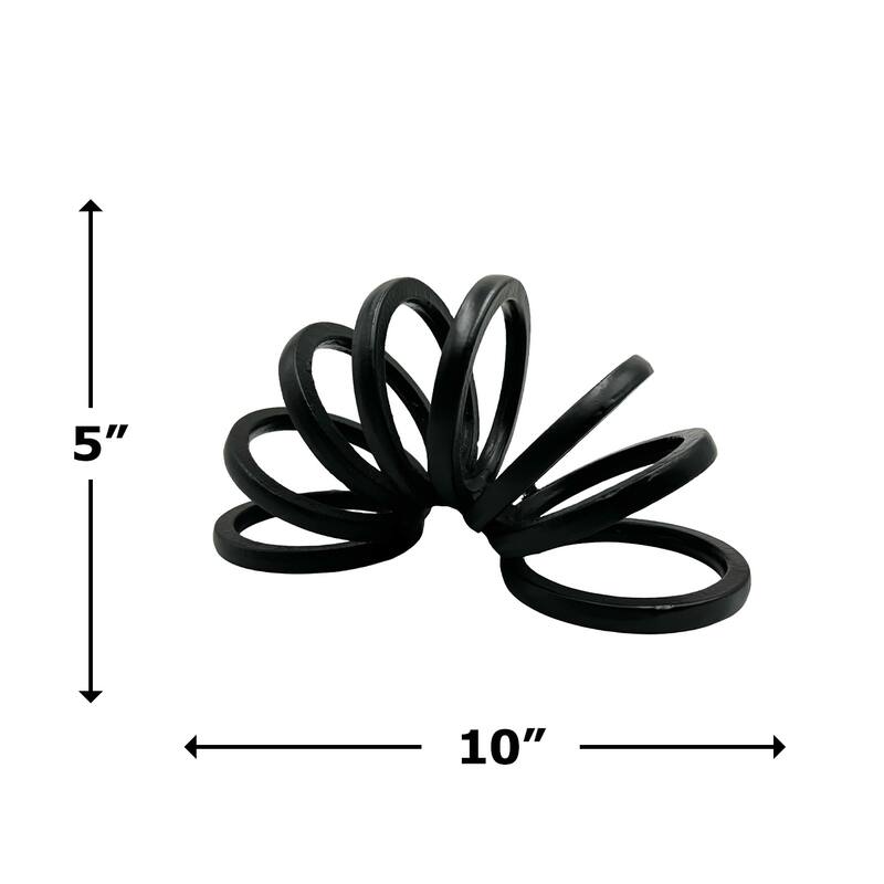 Decorative Handmade Aluminum Modern Sculpture - 10 x 5 x 5 in